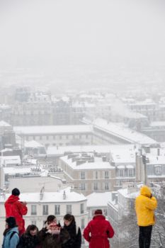 Vue sur Paris depuis la butte Montmartre