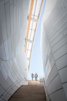 Gehry | Musée | Paris Escalier de la fondation Louis Vuitton dans le bois de Boulogne