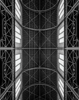 Église Notre-Dame du Travail à Paris. Architecte : Jules-Godefroy Astruc. 1902