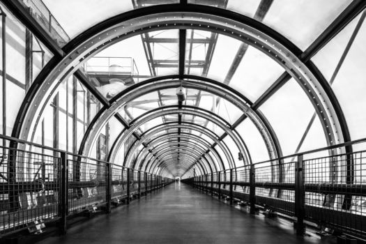 Coursive du Centre Pompidou. Architecte : Renzo Piano & Richard Rogers