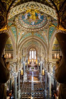 Basilique Notre-Dame de Fourvière. Architectes : Pierre Bossan, Louis Sainte-Marie Perrin. 1872-1884