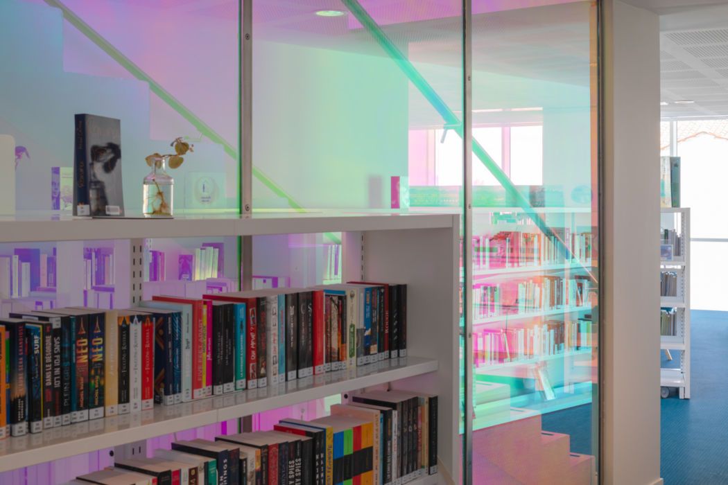 détail escalier coloré