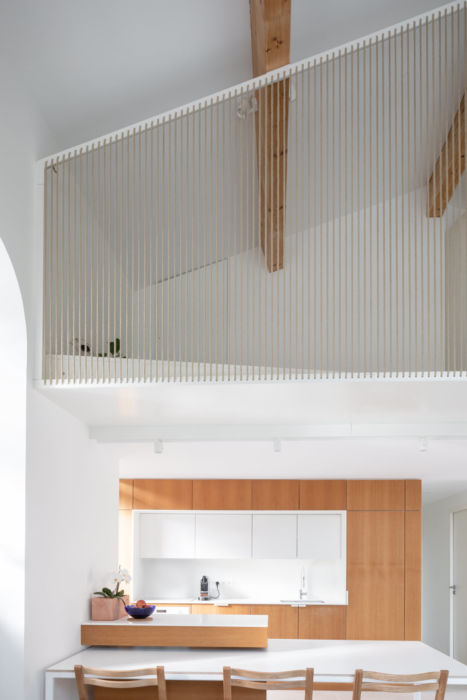 Double hauteur avec mezzanine en corde