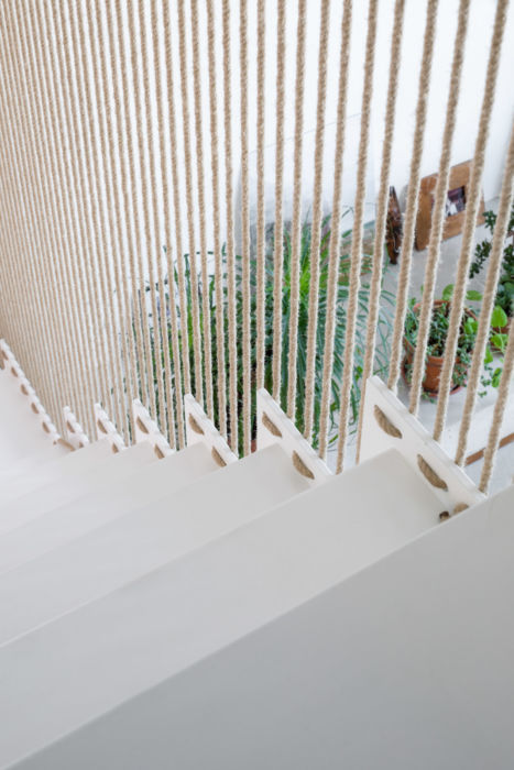 Garde corps en corde comme les bateaux