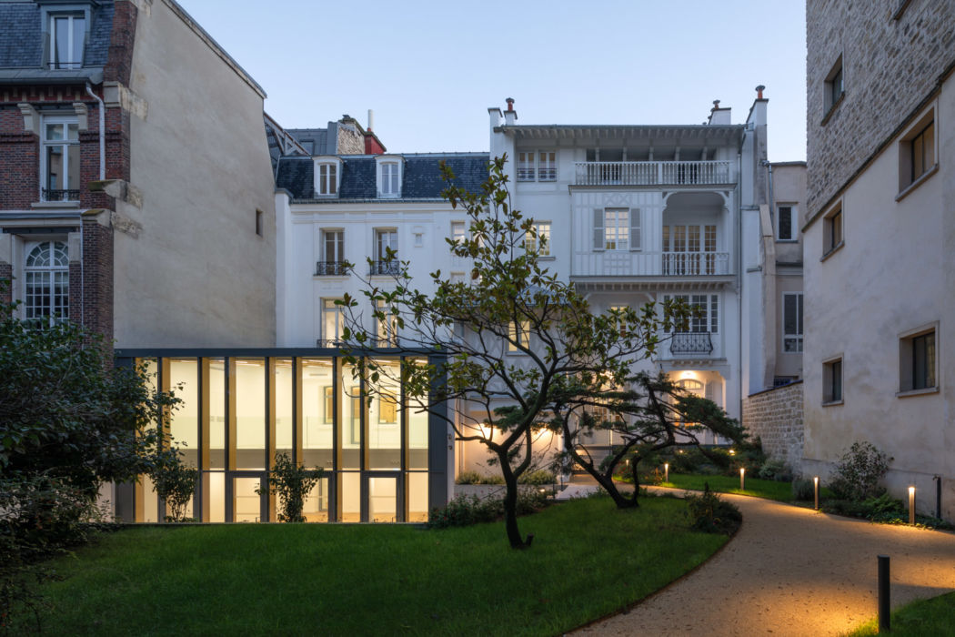 Espace paysager en coeur d'ilot