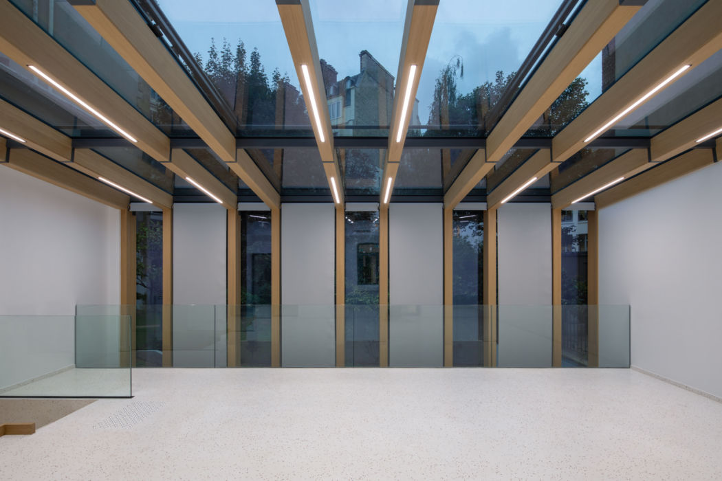 Terrazzo et structure bois