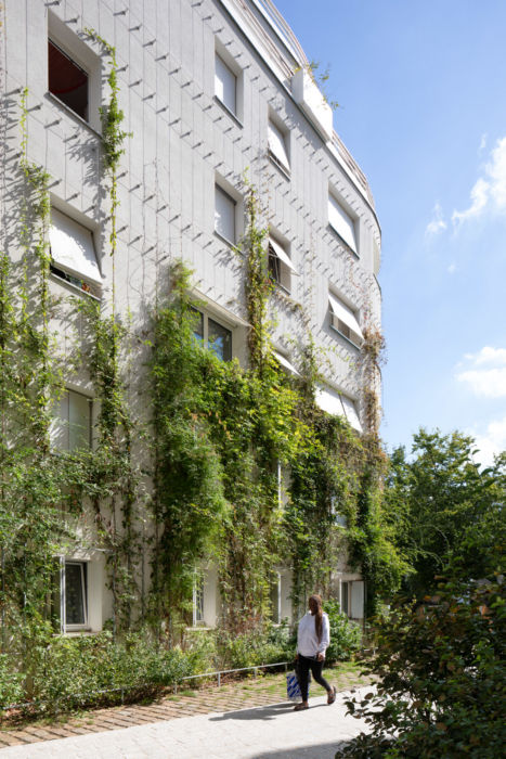 Cheminement entre les logements