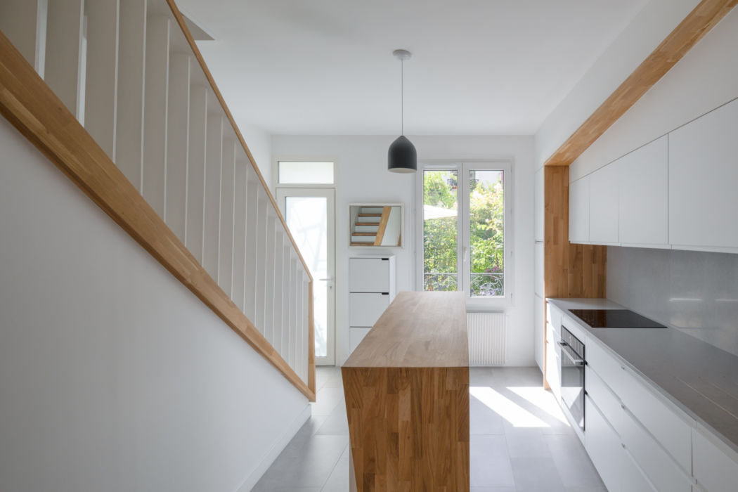 Renovation cuisine et escalier bois